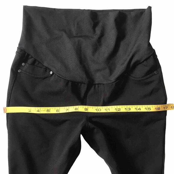 Liverpool Jeans Co. Womens Maternity Pant Size 6/28 Full Panel Legging Black EUC - Picture 8 of 11